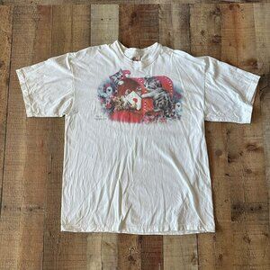 Vintage 1992 Cats In Mailbox Graphic Short Sleeve T-Shirt By S.O.S From Texas